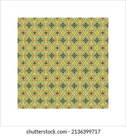 Modern stylish Seamless pattern element Damask pattern floral ornament Free Vector