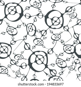 modern stylish |  seamless pattern, monochrome style