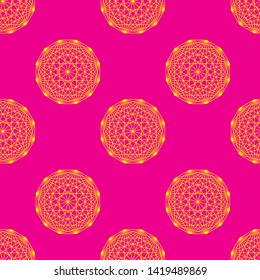 Modern stylish seamless pattern. Vector illustration with polygons. Abstract geometric colorful hipster fashion design.