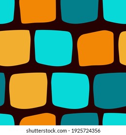 Modalidades modernas y elegantes, sin inconvenientes, con cuadrados y rombos abstractos. Para imprimir sobre telas, textiles, papel, almohadas decorativas, diseño de embalajes. Gráficos vectoriales.