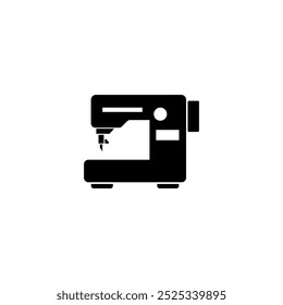 Modern, stylish sewing machine icon, perfect for craft, fashion design, and tailor needs.