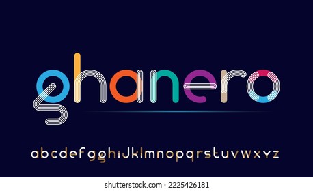 modern stylish small alphabet letter logo design