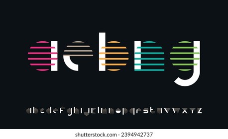 modern stylish small alphabet letter logo design