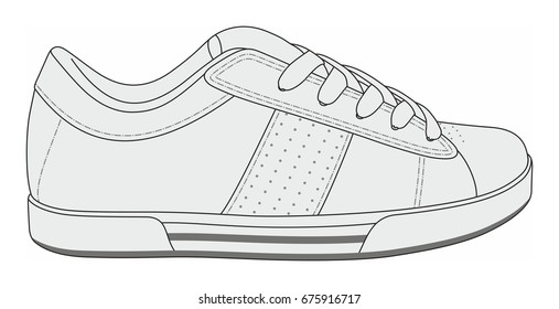 Modern stylish sneakers