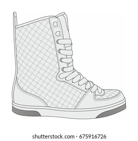 Modern stylish sneakers
