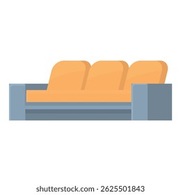 Modern and stylish sofa with three seats and armrests, perfect for relaxing and enjoying your living space