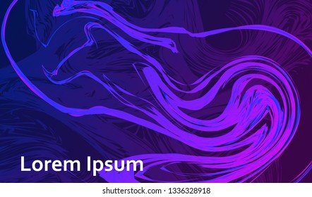 Modern stylish stationery trendy background with deep gradients and vibrant colors. Futuristic simplistic geometric fluid vector design. 