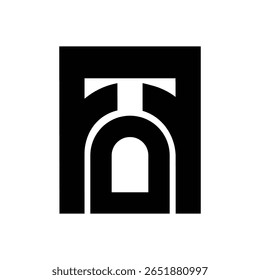 Modern and stylish T logo.