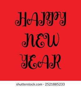 modern stylish text design 2025 Happy New Year 2025 text design. 2025 new year with wishes. Happy New Year  with classic font and golden text with black background, marketing, designing, 2025