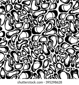  modern stylish texture. abstract background. black and white seamless pattern