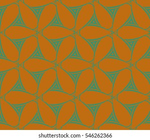 Modern stylish texture. background with fancy elements. Vector seamless pattern.
