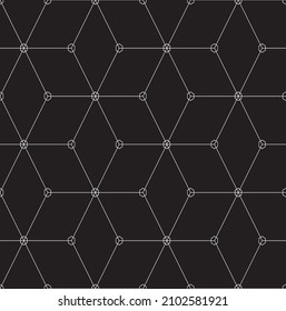 Textura moderna y elegante. Patrón de tecnología de cadenas de bloqueo en blanco y negro. Patrón de negocios de vectores con bloques.
