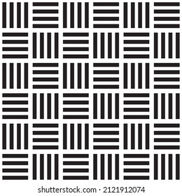 Modern stylish texture. Black and white blockchain technology pattern. Vector busines pattern with blocks.