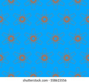 Modern stylish texture in blue and red colors. Stylish background with fancy elements. Vector seamless pattern.