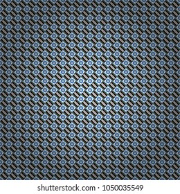 Modern stylish texture with blue, white and black tiles. Vector seamless pattern. Repeating geometric tile pattern. Trendy hipster geometry. Simple graphic design.