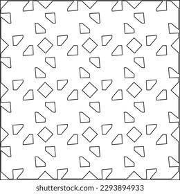  Modern stylish texture. Composition from regularly repeating geometrical element. Black and white pattern for web page, textures, card, poster, fabric, textile.. Vector illustrations.