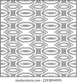  Modern stylish texture. Composition from regularly repeating geometrical element. Black and white pattern for web page, textures, card, poster, fabric, textile.. Vector illustrations.