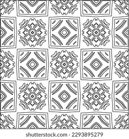  Modern stylish texture. Composition from regularly repeating geometrical element. Black and white pattern for web page, textures, card, poster, fabric, textile.. Vector illustrations.