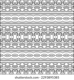  Modern stylish texture. Composition from regularly repeating geometrical element. Black and white pattern for web page, textures, card, poster, fabric, textile.. Vector illustrations.