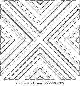  Modern stylish texture. Composition from regularly repeating geometrical element. Black and white pattern for web page, textures, card, poster, fabric, textile.. Vector illustrations.