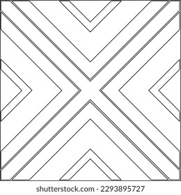  Modern stylish texture. Composition from regularly repeating geometrical element. Black and white pattern for web page, textures, card, poster, fabric, textile.. Vector illustrations.