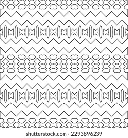  Modern stylish texture. Composition from regularly repeating geometrical element. Black and white pattern for web page, textures, card, poster, fabric, textile.. Vector illustrations.