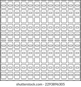  Modern stylish texture. Composition from regularly repeating geometrical element. Black and white pattern for web page, textures, card, poster, fabric, textile.. Vector illustrations.