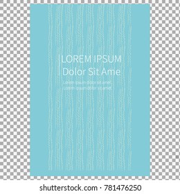 Modern stylish texture cover on transparent background. Simple watercolor brushes style shapes. Eps10. -stock vector