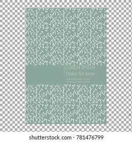 Modern stylish texture cover on transparent background. Simple watercolor brushes style shapes. Eps10. -stock vector