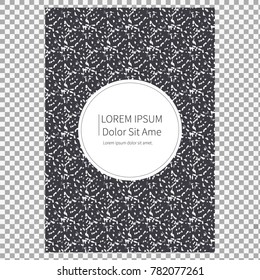 Modern stylish texture cover on transparent background. Simple watercolor brushes style shapes. Eps10. -stock vector