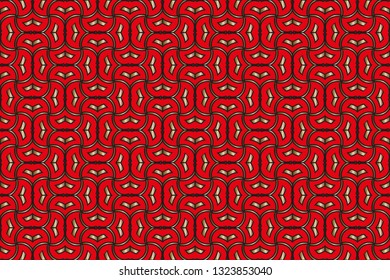 Modern stylish texture. Decoration for Wallpapers, poster, brochure cover, cards. background screensaver. Decorative seamless pattern. Classic vintage background    