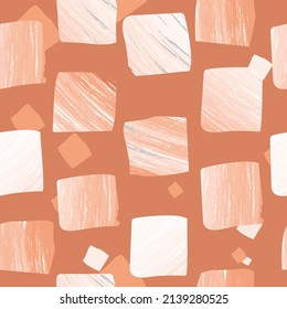 Modern stylish texture. Endless abstract background with random square sizes. Vector Seamless Chaotic Squares Mosaic Pattern. Vector illustration