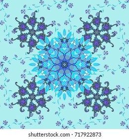 Modern stylish texture. Flower pattern vector, neutral, blue and black line graphic pattern abstract vector background.