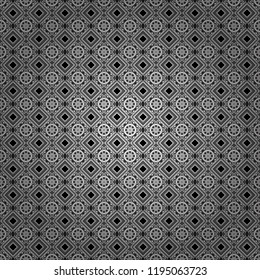 Modern stylish texture with gray, black and white tiles. Trendy hipster geometry. Vector seamless pattern. Repeating geometric tile pattern. Simple graphic design.