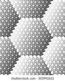 Modern stylish texture of the hexagons. Vector seamless pattern. Repeating geometric tiles. White and  black texture.