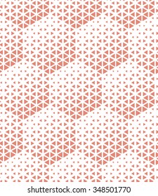 Modern stylish texture of the hexagons,triangles. Vector seamless pattern. Repeating geometric tiles. 