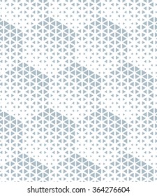 Modern stylish texture of the hexagons,triangles. Vector seamless pattern. Repeating geometric tiles. White and blue texture.