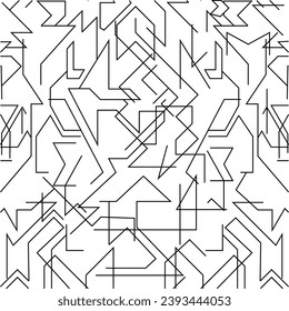 Moderne, stylische Textur mit Monochrom . Wiederholtes geometrisches Raster. Einfaches Design-Hintergrund.