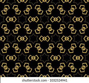 Modern stylish texture. Repeating abstract background with chaotic strokes. Vector monochrome seamless pattern