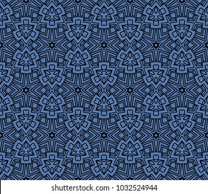 Modern stylish texture. Repeating abstract background with chaotic strokes. Vector monochrome seamless pattern
