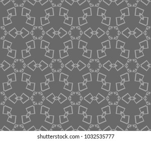 Modern stylish texture. Repeating abstract background with chaotic strokes. Vector monochrome seamless pattern