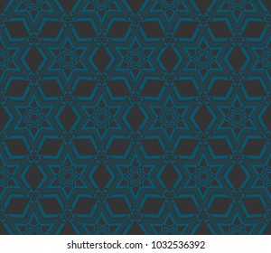 Modern stylish texture. Repeating abstract background with chaotic strokes. Vector monochrome seamless pattern
