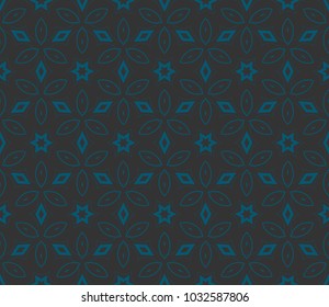 Modern stylish texture. Repeating abstract background with chaotic strokes. Vector monochrome seamless pattern