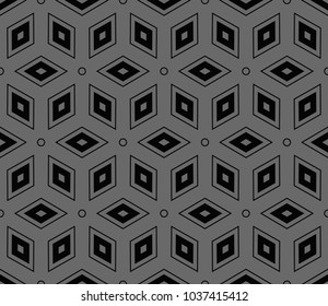 Modern stylish texture. Repeating abstract background with chaotic strokes.Vector monochrome seamless pattern