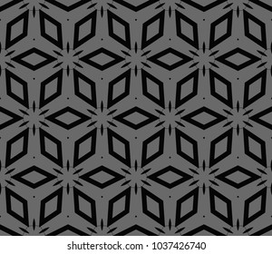 Modern stylish texture. Repeating abstract background with chaotic strokes.Vector monochrome seamless pattern
