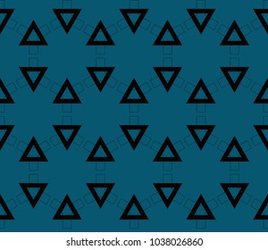 Modern stylish texture. Repeating abstract background with chaotic strokes.Vector monochrome seamless pattern
