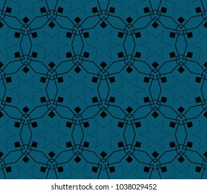 Modern stylish texture. Repeating abstract background with chaotic strokes.Vector monochrome seamless pattern