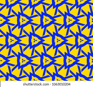 Modern stylish texture. Repeating abstract background with chaotic strokes. Trendy hipster print.Vector seamless pattern.