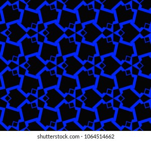 Modern stylish texture. Repeating abstract background with chaotic strokes.Vector monochrome seamless pattern