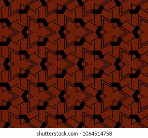 Modern stylish texture. Repeating abstract background with chaotic strokes.Vector monochrome seamless pattern